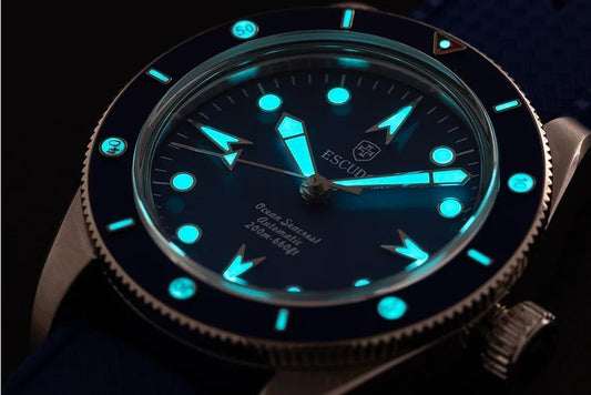 ESCUDO - Azul - 39mm - Rubber - Maple City Timepieces