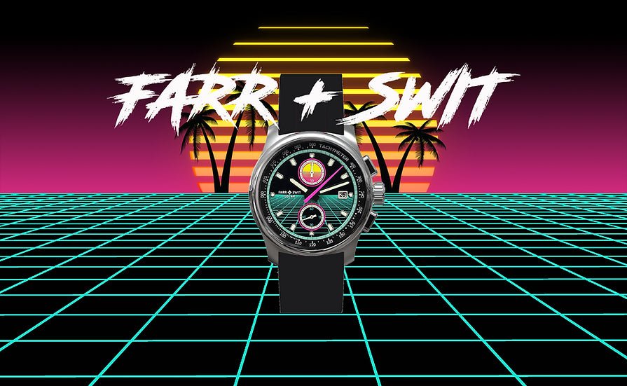 Farr @Swit Solar Chrono Vice Edition - Solar Powered Mechaquartz - Maple City Timepieces