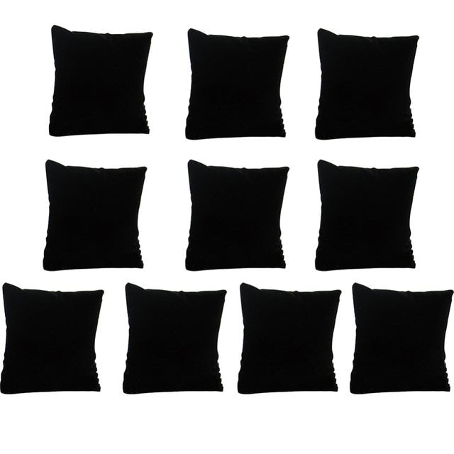 10Pcs Velvet Pillow Cushion Bracelet Watch Jewelry Display Holder Showcase organizer - Maple City Timepieces