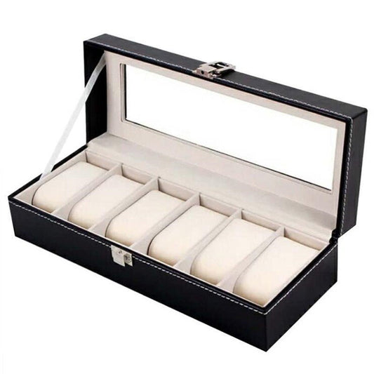 1/2/3/5/6 Grids Watch Box PU Leather Watch Case Holder Organizer Storage Box for Quartz Watches Jewelry Boxes Display Best Gift - Maple City Timepieces