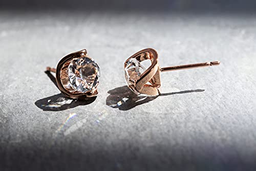 Rose gold deals plated studs