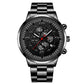 2022 Fashion Mens Sports Watches Men Luxury Stainless Steel Quartz Wrist Watch Luminous Clock Man Business Casual Leather Watch - Maple City Timepieces