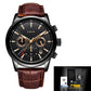 2022 LIGE Men&#39;s Watches Top Brand Luxury Men Wrist Watch Leather Quartz Watch Sports Waterproof Male Clock Relogio Masculino+Box - Maple City Timepieces