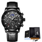 2022 LIGE Men&#39;s Watches Top Brand Luxury Men Wrist Watch Leather Quartz Watch Sports Waterproof Male Clock Relogio Masculino+Box - Maple City Timepieces