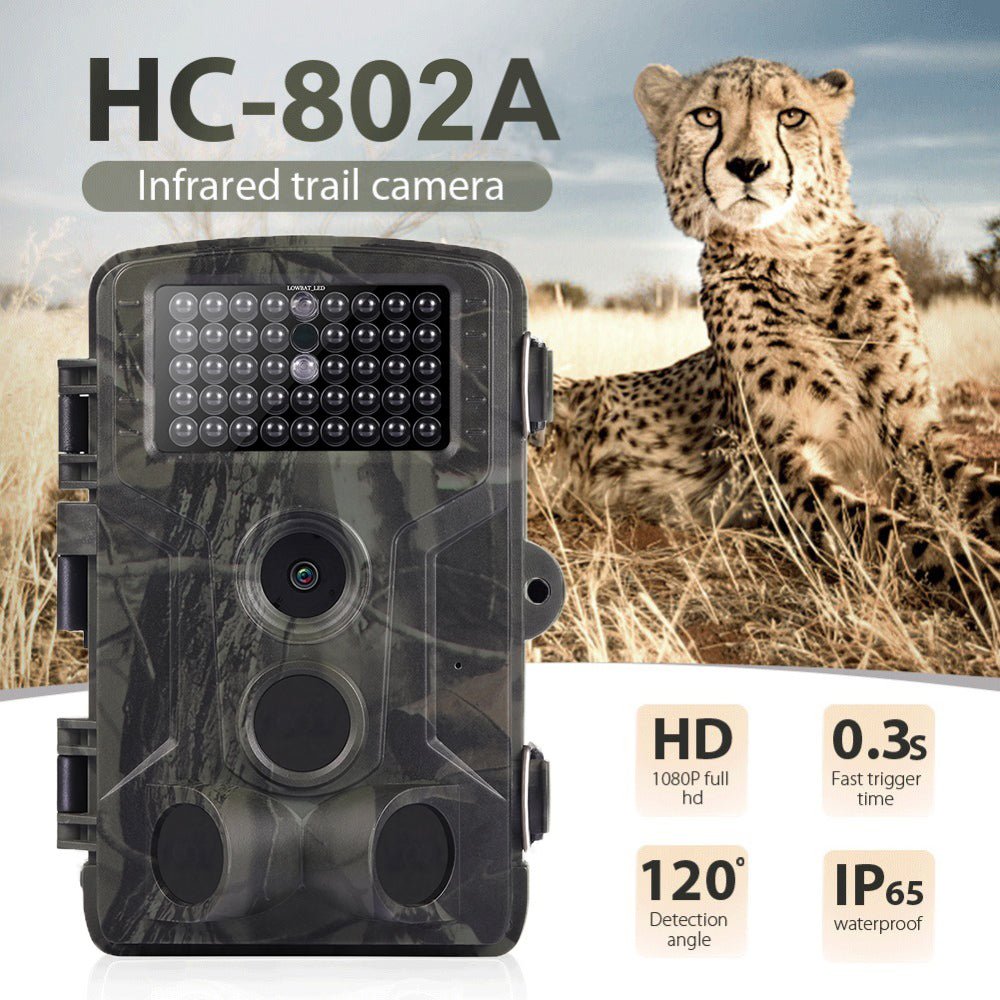 24MP 1080P Video Wildlife Trail Camera Photo Trap Infrared Hunting Cameras HC802A Wildlife Wireless Surveillance Tracking Cams - Maple City Timepieces