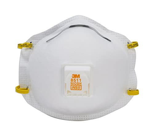 3M Pro Sanding and Fiberglass Vented Respirators, 8511, 15 Masks (N95) - Maple City Timepieces