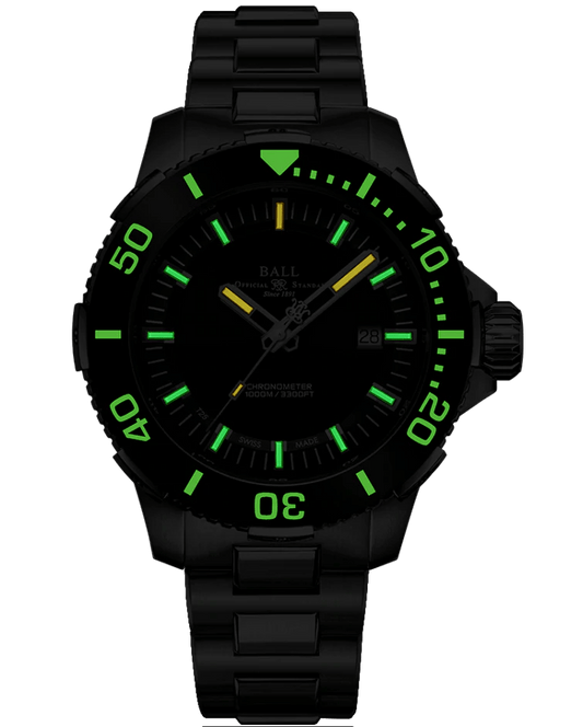 Ball Engineer Hydrocarbon DeepQUEST Ceramic - DM3002A-S3CJ-BK - Maple City Timepieces