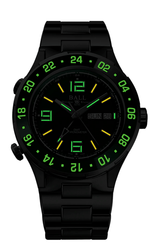 BALL Roadmaster Marine GMT - DG3030B-S2C-GR - Maple City Timepieces