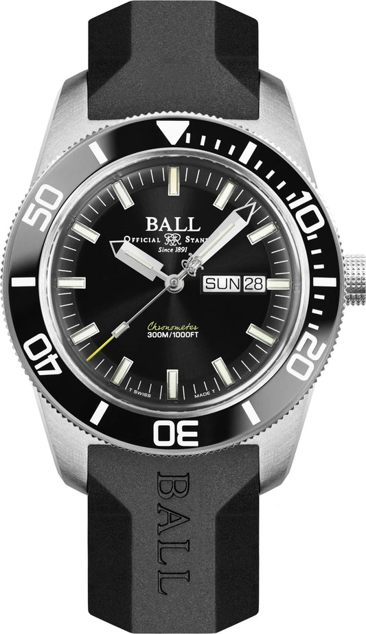 BALL - Skindiver Heritage DM3308A-PC-BK - Maple City Timepieces