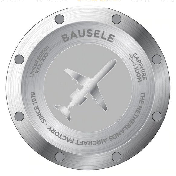 Bausele FOKKER timepiece Maple City Timepieces