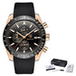BENYAR Men Watches Brand Luxury Silicone Strap Waterproof Sport Quartz Chronograph Military Watch Men Clock Relogio Masculino - Maple City Timepieces