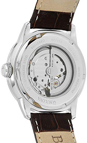 Bulova 96A120 Men's Mechanical Automatic Watch with Brown Dial and