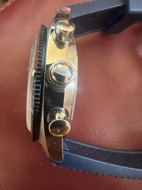 Bulova - Men's Chronograph A Chronograph SS Strap Blue Dial Quartz Watch, One Size, 98A253 - Pre-Owned - Maple City Timepieces