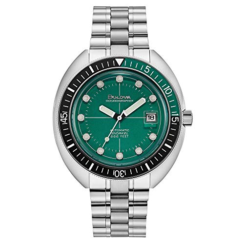 Bulova Men's Devil Diver // 96B322, Green - Maple City Timepieces