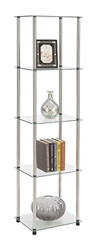 Convenience Concepts 5-Tier Glass Tower - Maple City Timepieces