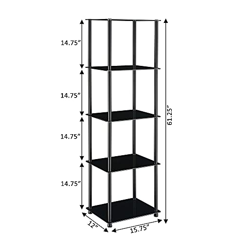 Convenience Concepts 5-Tier Glass Tower - Maple City Timepieces