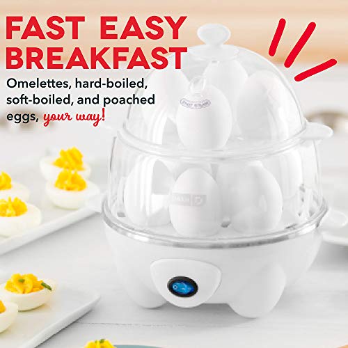 Rapid Egg Cooker Electric for Hard Boiled, Poached, Scrambled Eggs