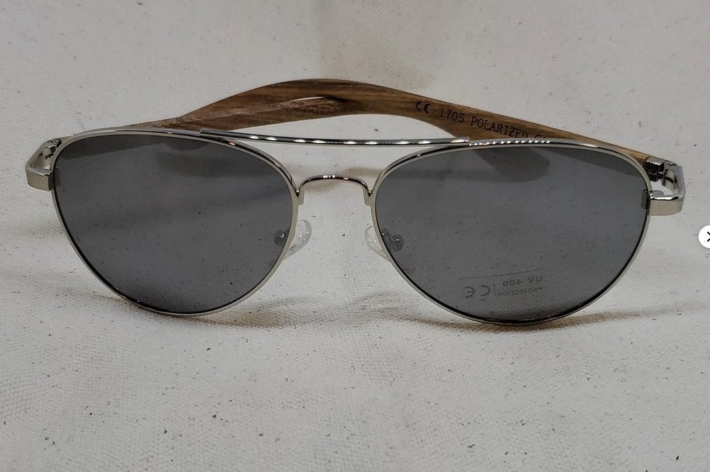 Detroit Mint Aviator Sunglasses Silver Lens - Maple City Timepieces