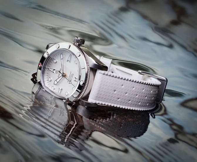 ESCUDO - Silver Inox - 39mm - Leather - Maple City Timepieces