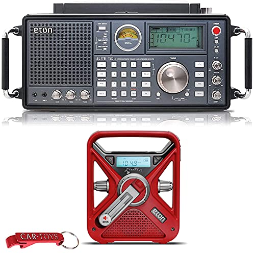 Eton - Elite 750, The Classic AM/FM/LW/VHF/Shortwave Radio with Single Side Band, 360Deg Rotating AM Antenna, 1000 Channels, Solar Powered, Back Up Battery Packs, Commitment to Preparedness - Maple City Timepieces