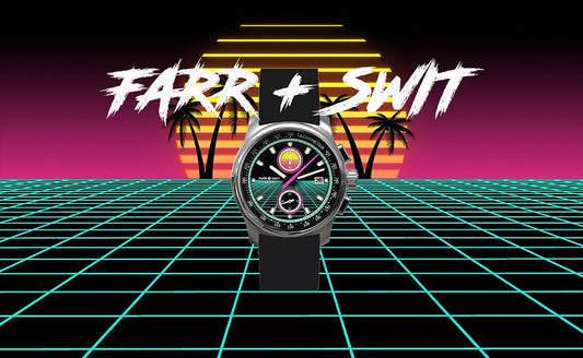 Farr @Swit Solar Chrono Vice Edition - Solar Powered Mechaquartz - Maple City Timepieces