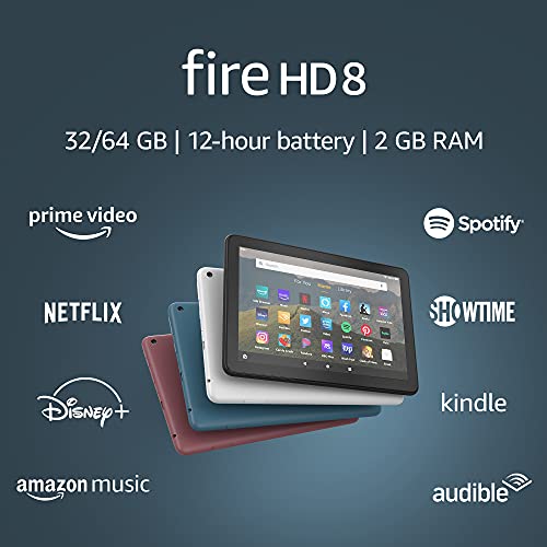 Fire HD 8 tablet, 8" HD display, 32 GB, latest model (2020 release), designed for portable entertainment, Black - Maple City Timepieces