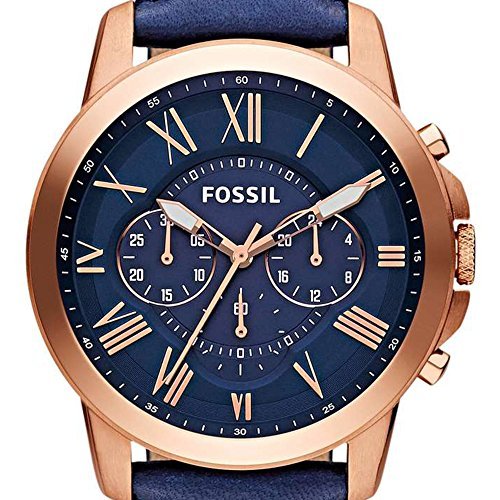 Fossil Men's FS4735 Grant Analog Display Analog Quartz Brown Watch. - Maple City Timepieces