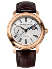 Fredrique Constant Classic Moonphase Manufacture 42MM Silver Dial Automatic FC-712MS4H4 - Maple City Timepieces