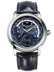 Fredrique constant Classic Worldtimer Manufacture 42MM Blue Dial Automatic FC-718NWM4H6 - Maple City Timepieces