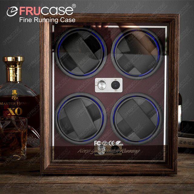 FRUCASE Watch Winder for automatic watches watch box automatic winder - Maple City Timepieces