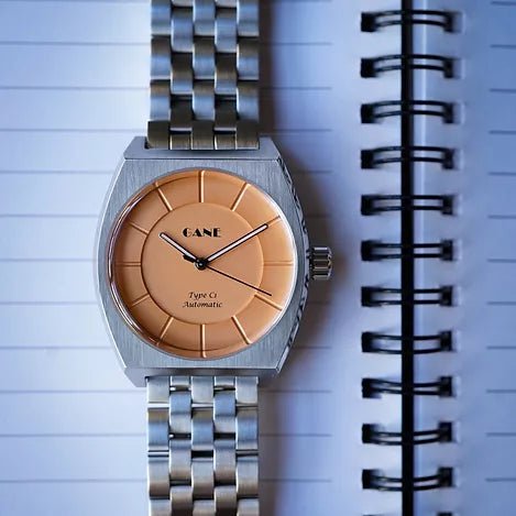 GANE - C1 Automatic Sandy Salmon on Bracelet - Maple City Timepieces