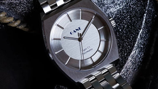 GANE -C3 Automatic Steely Silver on Bracelet - Maple City Timepieces