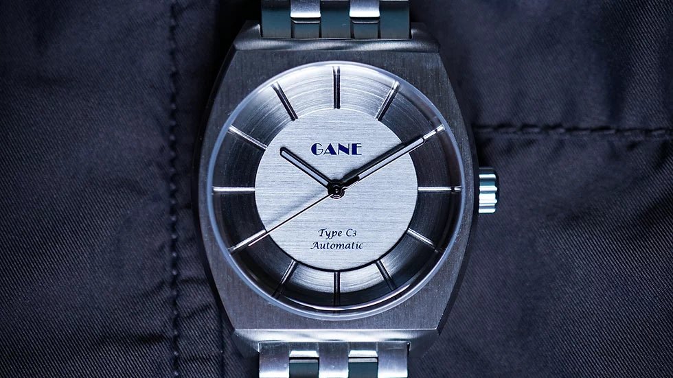 GANE -C3 Automatic Steely Silver on Bracelet - Maple City Timepieces