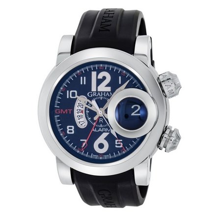 Graham Swordfish Grillo Alarm GMT Men's Watch 2SWASGMT.B01A - Maple City Timepieces