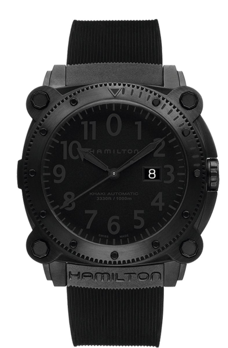Hamilton Khaki Navy BeLOWZERO Black Dial 46MM 1000M Automatic H78585333 - Maple City Timepieces