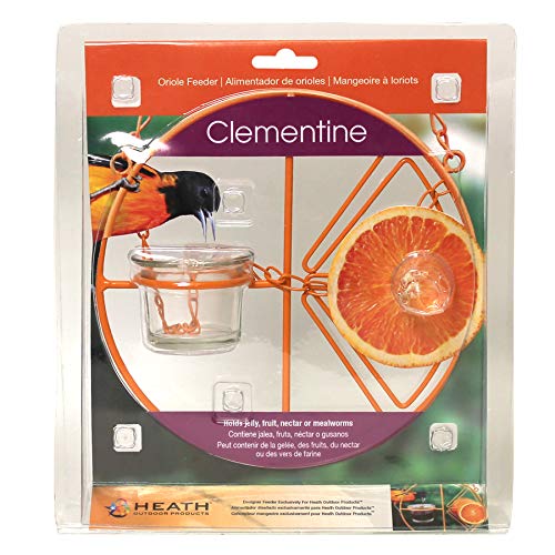 Heath Outdoor Products CF-133 Clementine Oriole Feeder - Maple City Timepieces