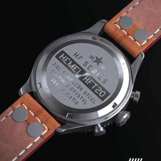 Hemel - HF series - Hemel HFT20 / VK64 configuration / Black Dial - Maple City Timepieces