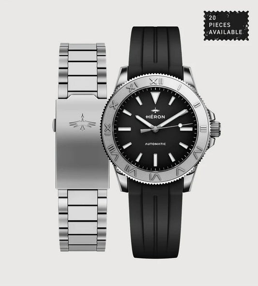 Heron - Gladiateur MMLXV | "Life in Black & White" - Maple City Timepieces