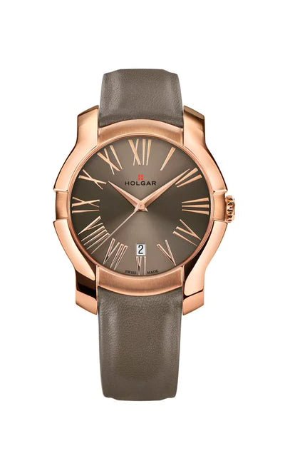 HOLGAR - Holgar Women's White Dial, 5N Rose Gold Case and Bracelet - Maple City Timepieces