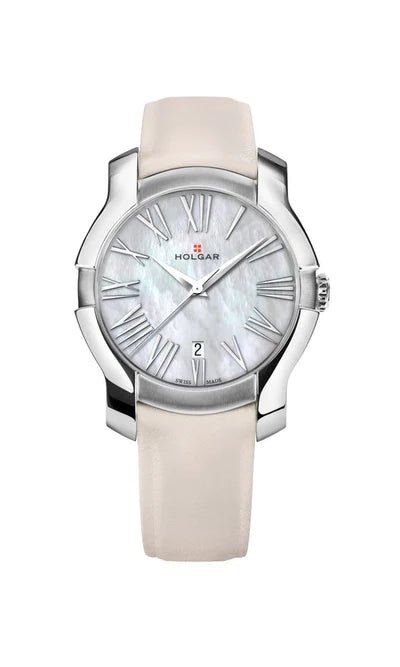 HOLGAR - Holgar Women's White Dial, 5N Rose Gold Case and Bracelet - Maple City Timepieces