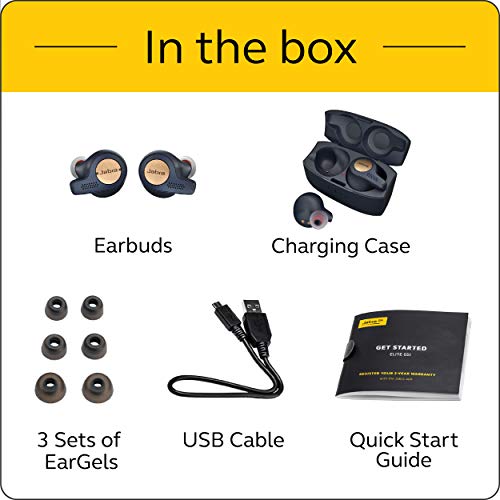 Jabra Elite Active 65t Earbuds True Wireless Earbuds With Charging Case, Copper Blue Bluetooth Earbuds With A Secure Fit And Superior Sound, Long Battery Life And More - Maple City Timepieces