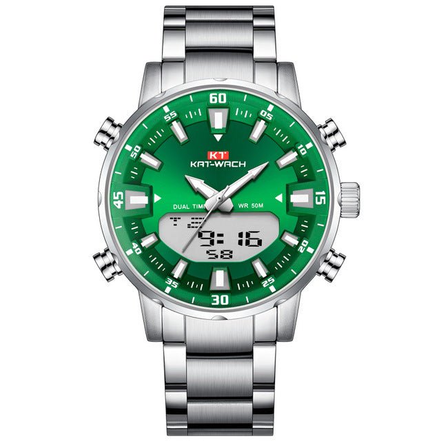 KAT-WACH Watch Male 2022 Sports Digital Watches Men Waterproof Steel Military Quartz Watch For Men Wristwatch Relogio Masculino - Maple City Timepieces