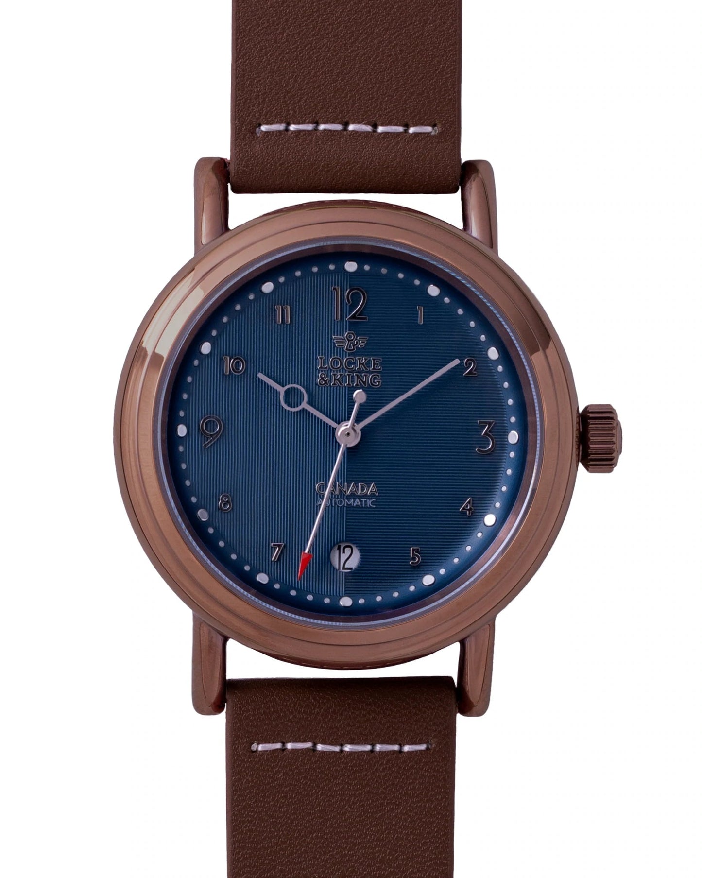 Locke & King -The Ossington - Copper & "Oxidized" Blue - Maple City Timepieces