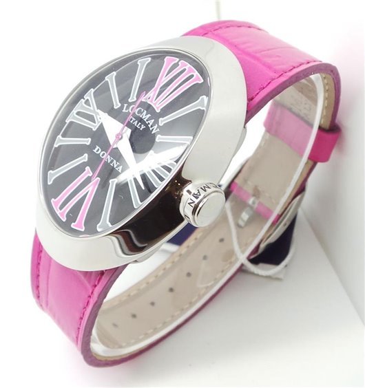 Locman Lady’s Pink Change Steel Skin with 3-Straps - Maple City Timepieces