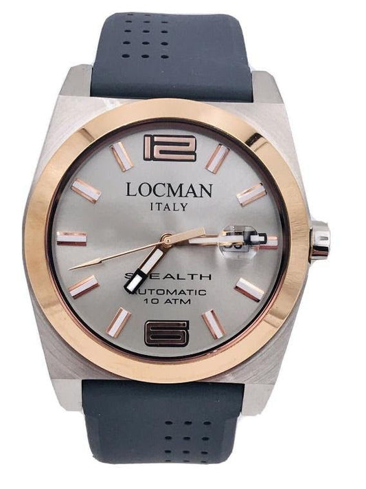 Locman Stealth Automatic Gold Bezel 205SACG/525 - Maple City Timepieces