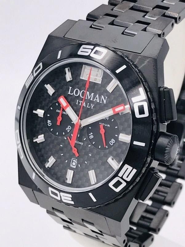 Locman Stealth Sea Chronograph Titanium 212ACKK/695 - Maple City Timepieces