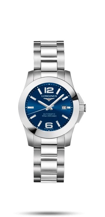 Longines- Conquest Blue Dial 29.50MM Automatic L32764996 - Maple City Timepieces