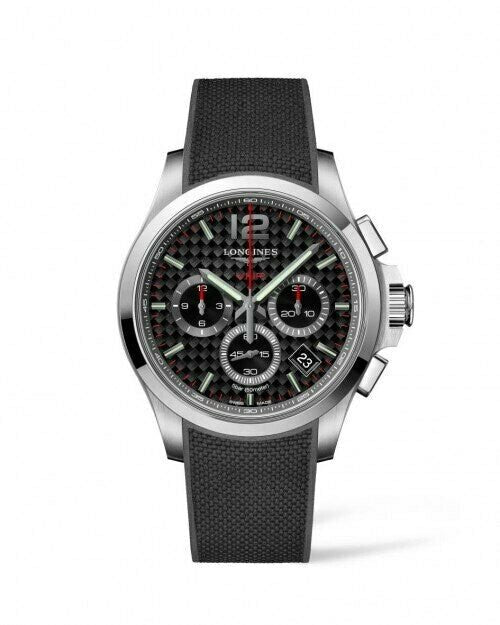 Longines Conquest V.H.P. Black Dial 42MM Quartz L37174669 - Maple City Timepieces