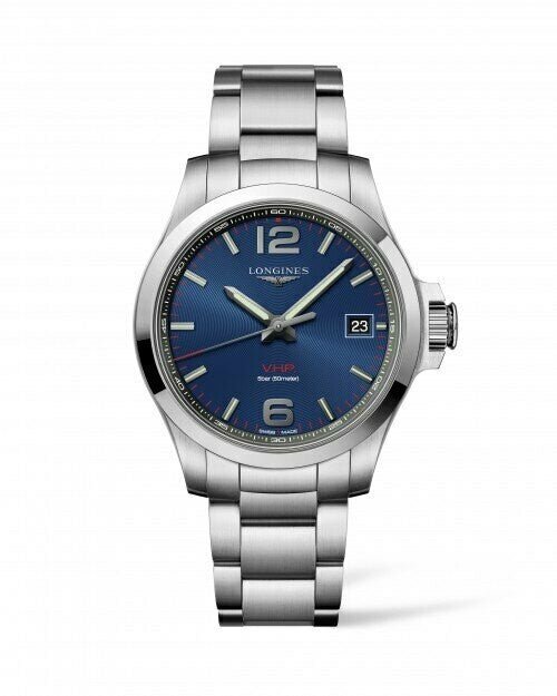 Longines Conquest V.H.P. Blue Dial 41MM Quartz L37164960 - Maple City Timepieces
