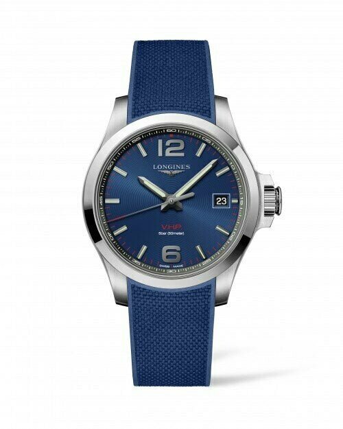 Longines Conquest V.H.P. Blue Dial 41MM Quartz L37164969 - Maple City Timepieces